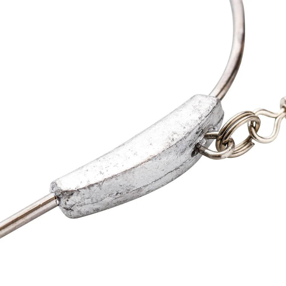 3pcs Offset Fishing Hooks Weighted Crank Hook With Spoon Sequins Fishing Hook With Spring Pin Fish Hooks Fit for Texas Rigs