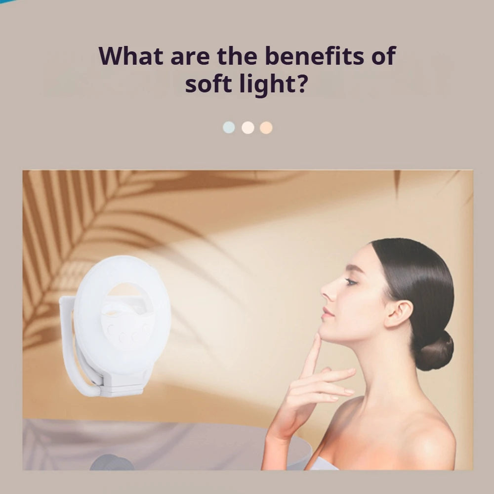 Magnetic Mobile Phone Fill Light Live Streaming Camera Beauty Light RGB Pocket Full-color LED USB Charging Photo Ambient Light