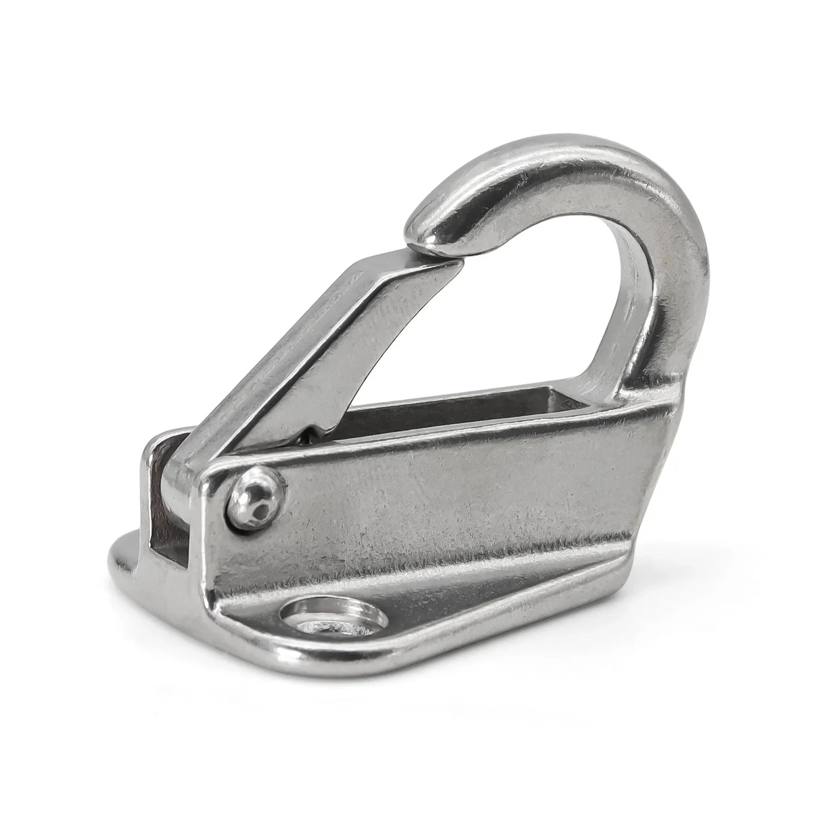 2PCS Stainless Steel Spring Locked Fender Hook Marine Boat Spring Snap Attach Rope Fending Hook Boat Hardware Accessories