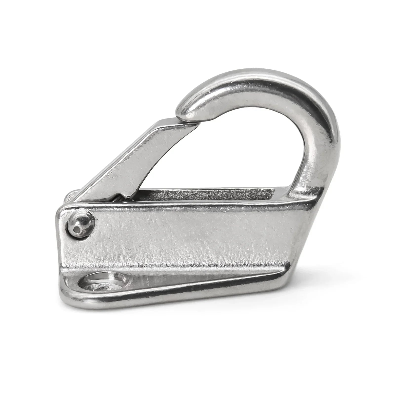 2PCS Stainless Steel Spring Locked Fender Hook Marine Boat Spring Snap Attach Rope Fending Hook Boat Hardware Accessories