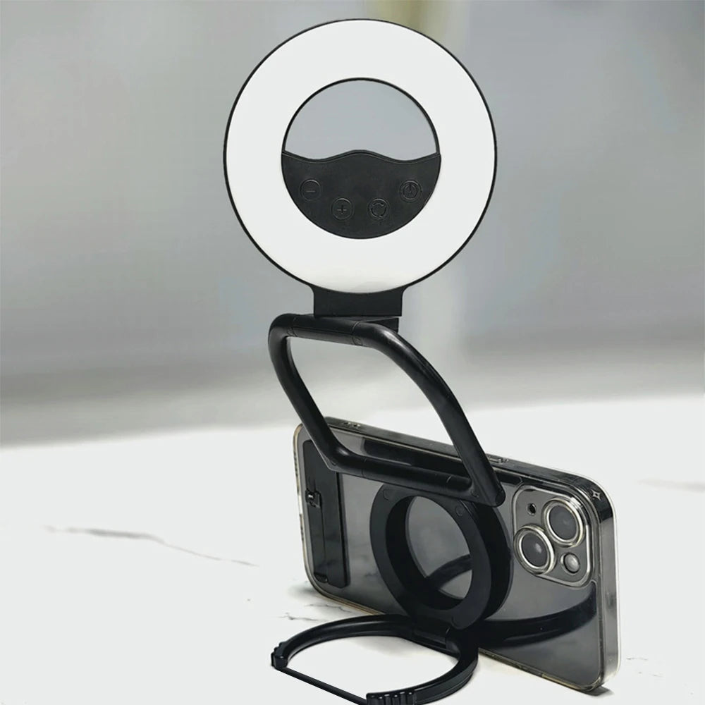 Magnetic Mobile Phone Fill Light Live Streaming Camera Beauty Light RGB Pocket Full-color LED USB Charging Photo Ambient Light
