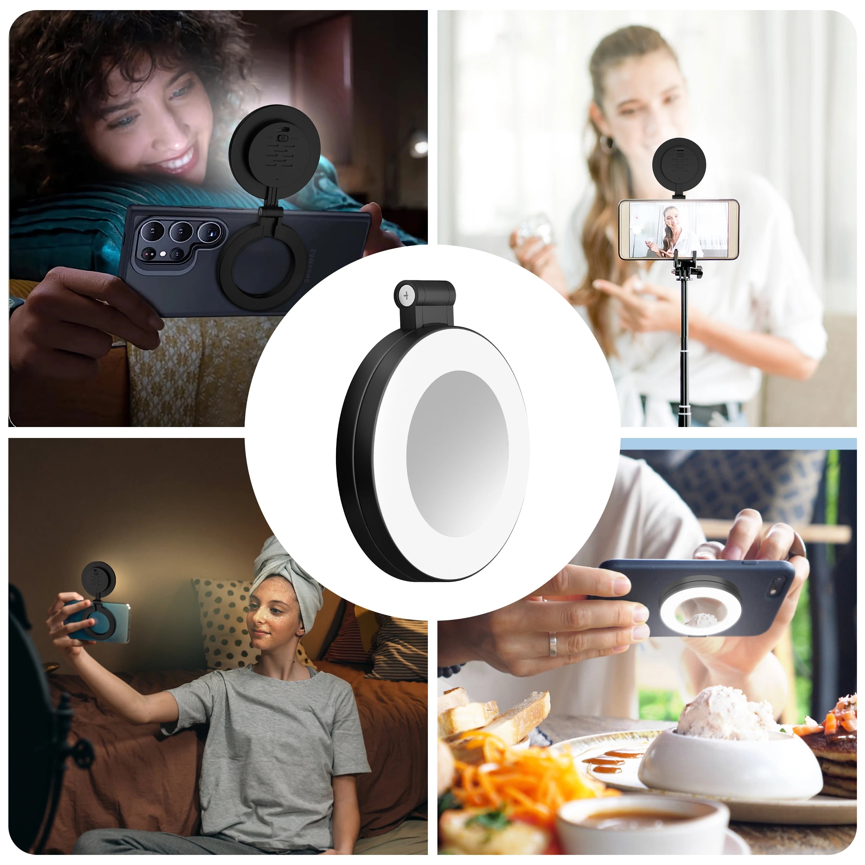 Mobile Phone Magnetic Fill Light For Magsafe Portable Handheld Fill Light For Multi-Angle Selfie Mobile Phone Photography Lamp